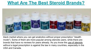 Top Steroids Brands
