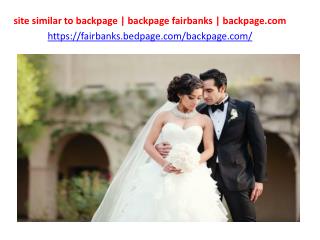 site similar to backpage | backpage fairbanks | backpage.com
