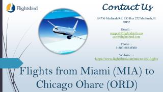 Online Book Direct Flights From Miami to Chicago