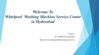 Whirlpool Washing Machine Service Center In Hyderabad