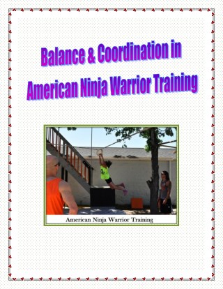 Balance & Coordination in American Ninja Warrior Training