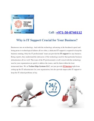 Why is IT Support crucial for your Business?