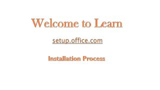 Setup.office.com Learn Install office