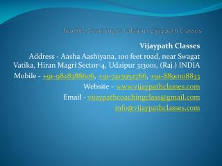 Top SSC Coaching in Udaipur Vijaypath Classes