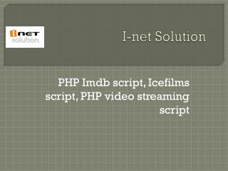 PHP Imdb script | Icefilms script | PHP video streaming script