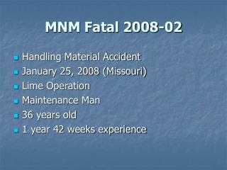 MNM Fatal 2008-02
