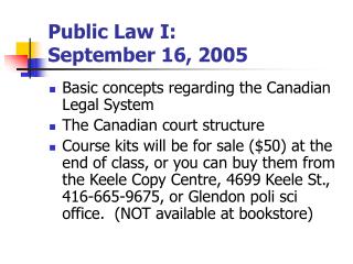 Public Law I: September 16, 2005