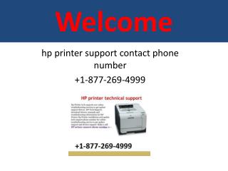 HP Printer Customer Help 1-877-269-4999