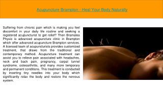Acupuncture Brampton