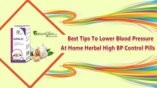 Best Tips to Lower Blood Pressure At Home Herbal High BP Control Pills