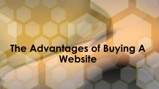 Buying A Website - various Advantages