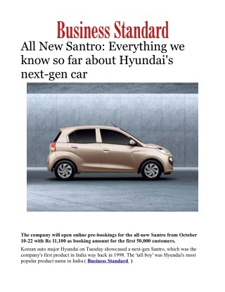All New Santro: Everything we know so far about Hyundai's next-gen car 