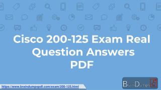 Cisco CCNA 200-125 Dumps With Actual Exam Questions