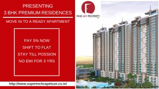 FIND THE BEST PROPERTY AT SUPERTECH CAPELUXE NOIDA.