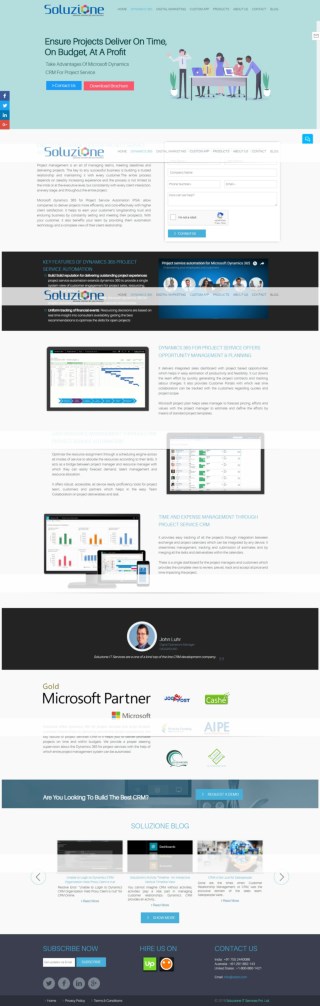 Microsoft Dynamics 365 CRM for Project services