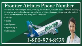 Get affordable trip and comfortness with Frontier Airlines Phone Number