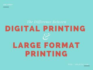 Guide on Digital and Large Format Printing
