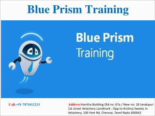 Blue Prism Training in Chennai