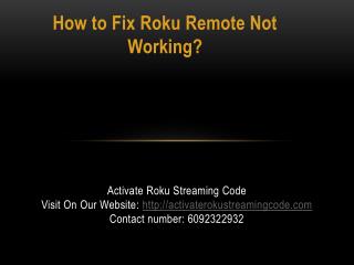 How to Fix Roku Remote Not Working?