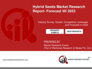 Global Hybrid Seeds Industry categorizes the Global Market by Crop Type, Seed Treatment, Distribution Channel and Region