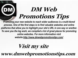 DM Web Promotions Tips