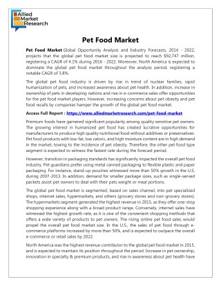 Pet Food Market