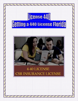 License 440 - Getting a 440 License Florida