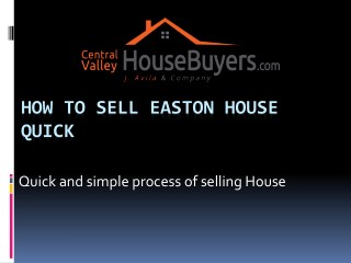 Selling Your Reedley House Fast – Central Valley House Buyers