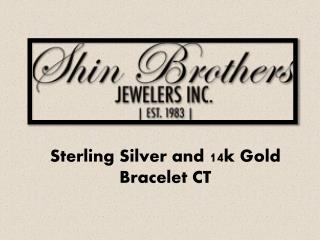 Sterling Silver and 14k Gold Bracelet CT