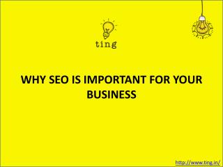 WHY SEO IS IMPORTANT FOR YOUR BUSINESS