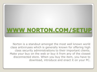 www. norton.com/setup -norton setup online