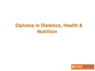 Courses in Nutrition and Dietetics , Nutrition Workshop