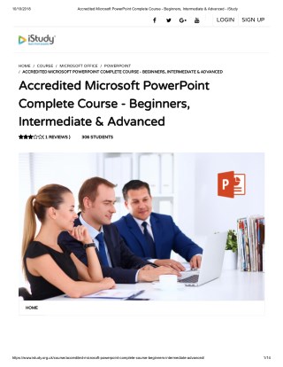 Microsoft PowerPoint Complete Course - istudy