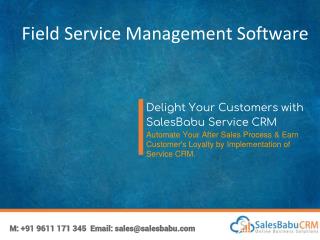 Field Service Management Software