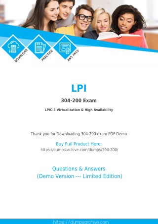 Valid 304-200 PDF - 100% Latest LPI 304-200 Exam Questions