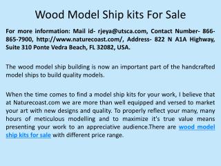 Wood model ship kits for sale