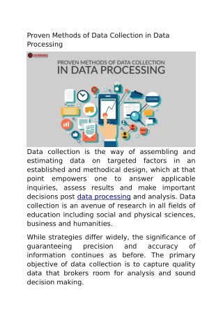 Proven Methods of Data Collection in Data Processing