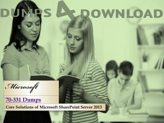 Microsoft 70-331 Free Question and Answers|Dumps4download.in