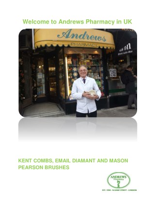 Kent Combs | Email Diamant | Stockist of Mason Pearson Brushes in London - Andrews Pharmacy