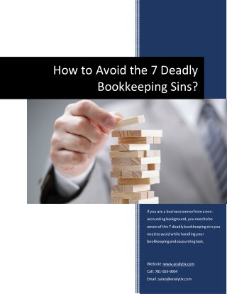 How To Avoid the 7 Deadly Bookkeeping Sins?