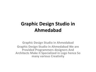 Graphic Design Studio in Ahmedabad