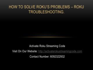 How to Solve Roku’s Problems – Roku Troubleshooting