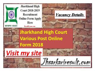 Vacancy details