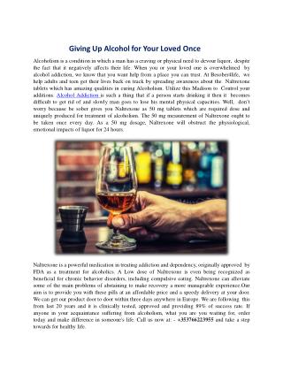Control of Drinking Alcohol | Giving Up Alcohol