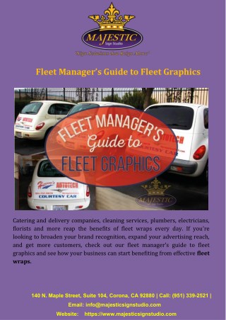 Fleet Manager’s Guide to Fleet Graphics