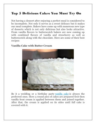 Vanilla Cake | The Baking ChocolaTess