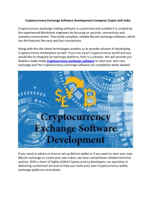 cryptocurrency software development company in india