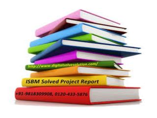 How to get the ISBM solved project report 0120-433-5876