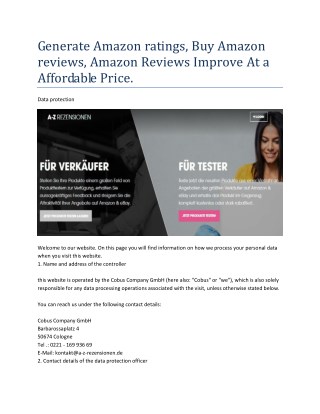 amazon produkttester