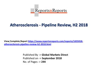 Atherosclerosis Market 2018 Major Pipeline Products, Licensing, Product Description and Collaboration Details
